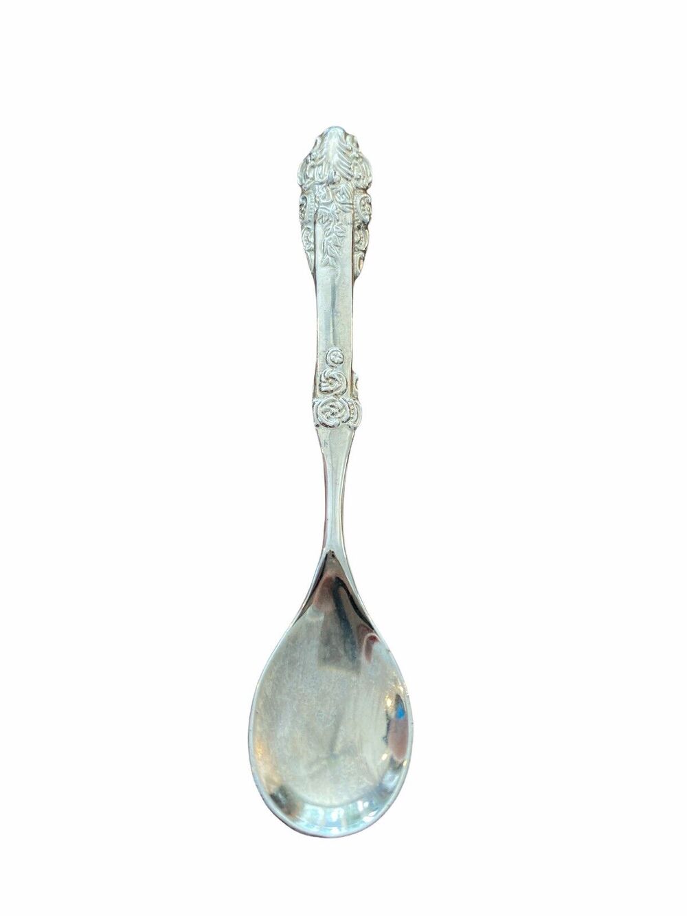 Vintage Godinger Baby Spoon Fern Ornate Design 5"
